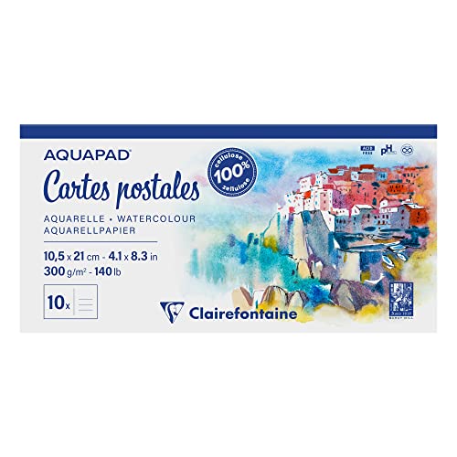 clairefontaine-painton-bloc-aquarelle-cartes-postales-a6-300g image 7