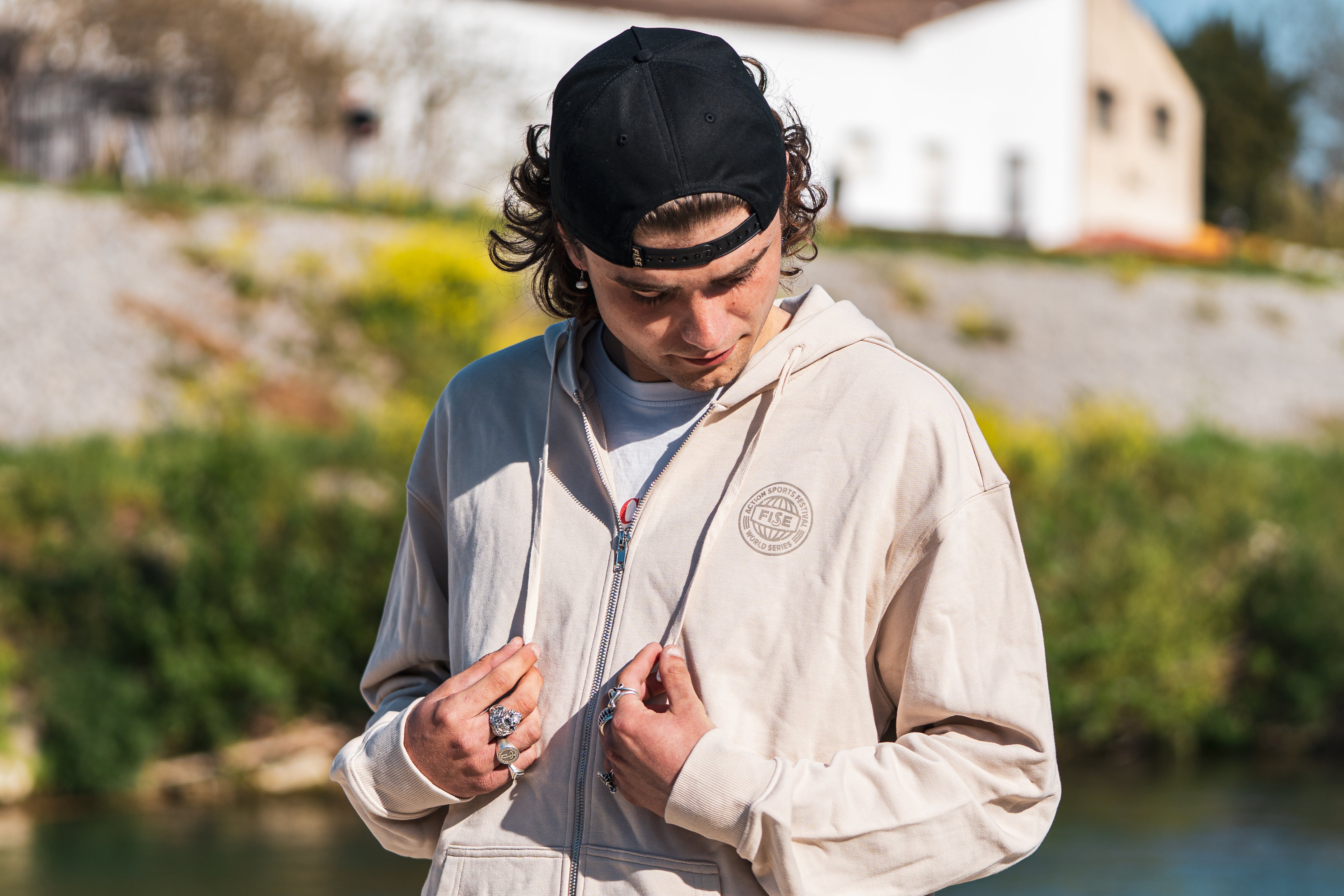 fise-event-sweat-zip-beige-poche-kangourou image 5