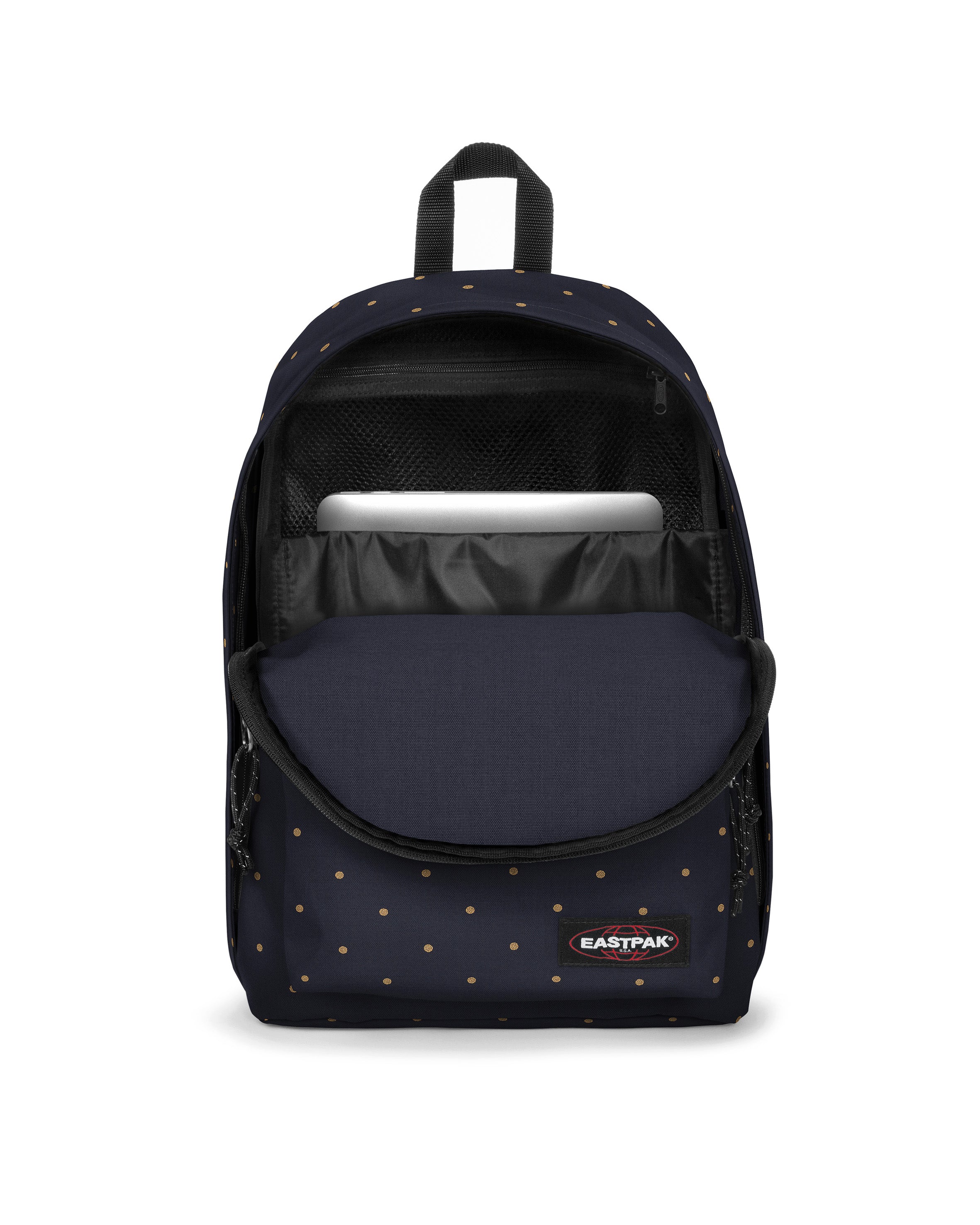 eastpak-out-of-office-sac-a-dos-dots-marine-gold-14-pouces image 4
