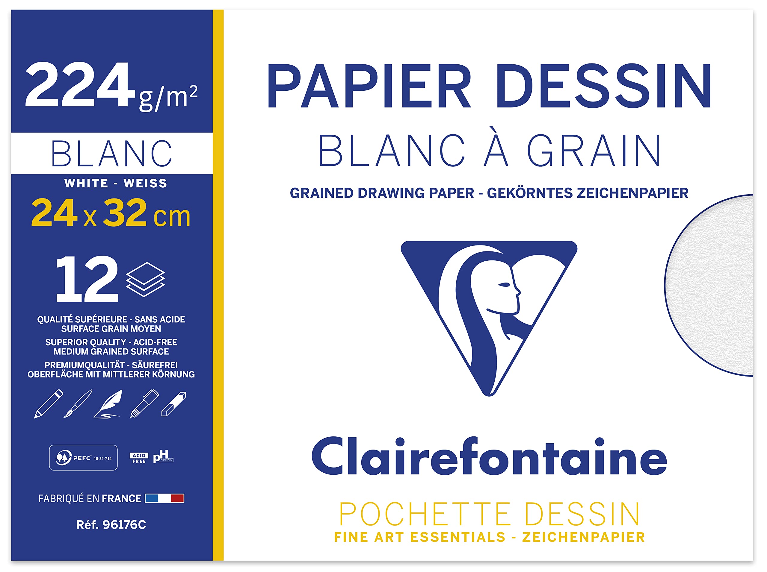 clairefontaine-painton-pochette-dessin-24x32cm-224g-lot-de-2 image 3