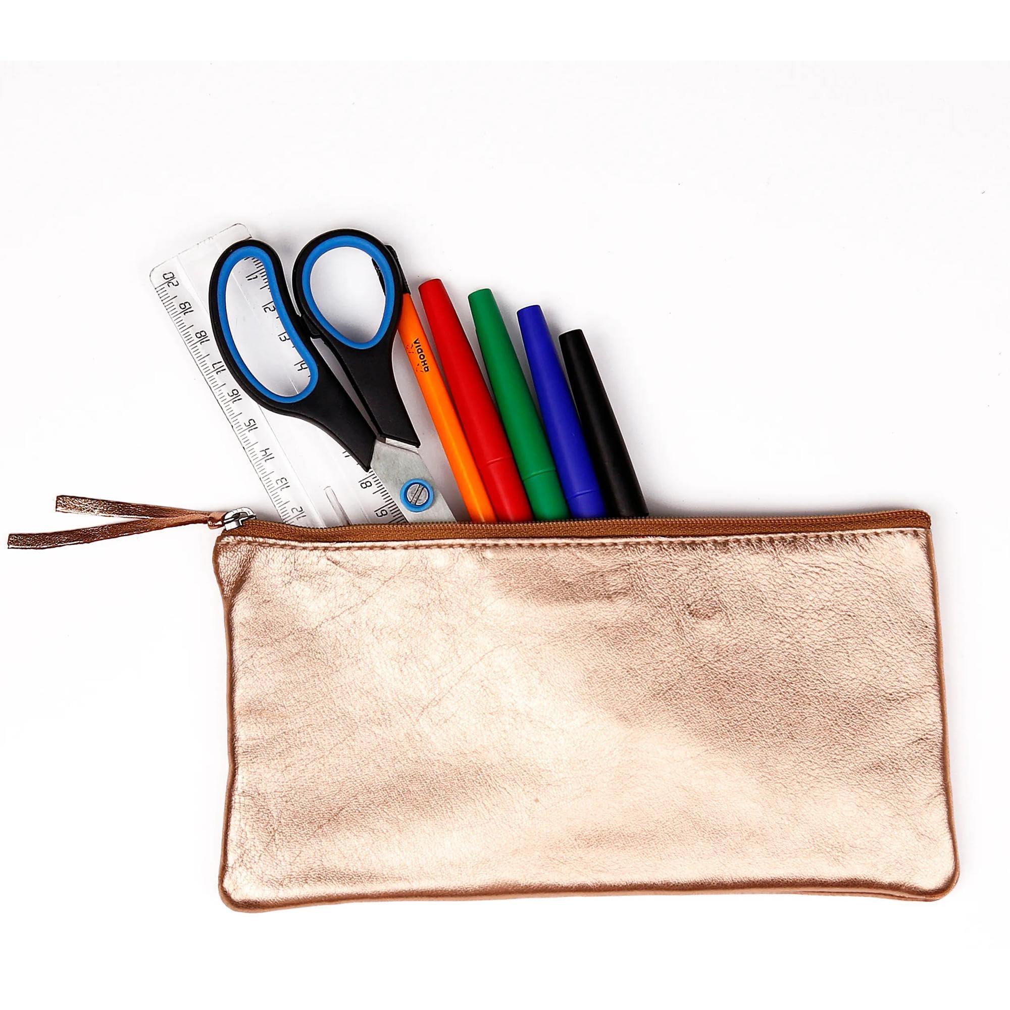clairefontaine-age-bag-8700c-trousse-cuir-cuivre-22x11 image 5