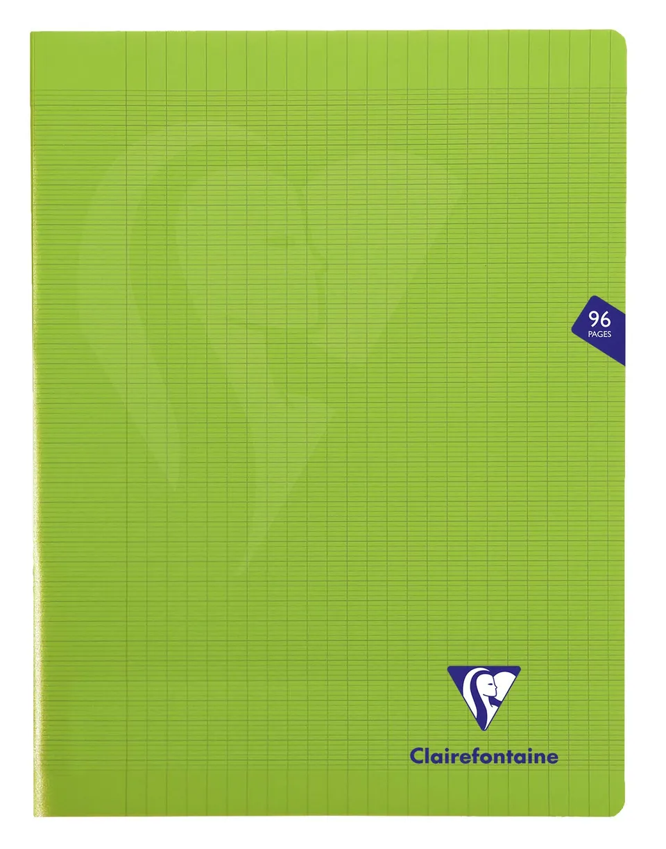 clairefontaine-353361c-cahier-agraf-vert-24x32-96-pages-grands-carreaux image 1