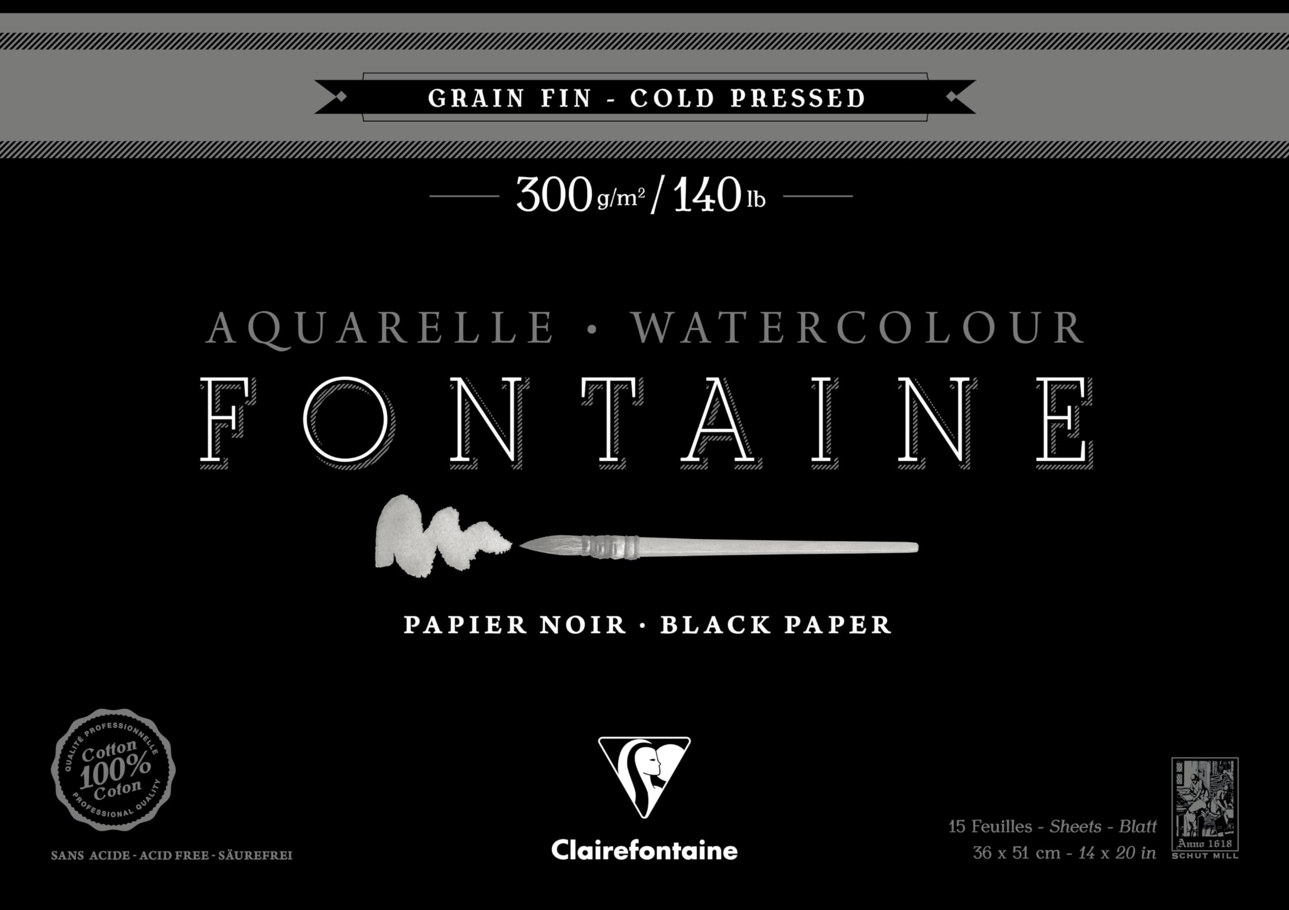 clairefontaine-painton-975302c-bloc-aquarelle-noir-18x26-cm-300g image 7