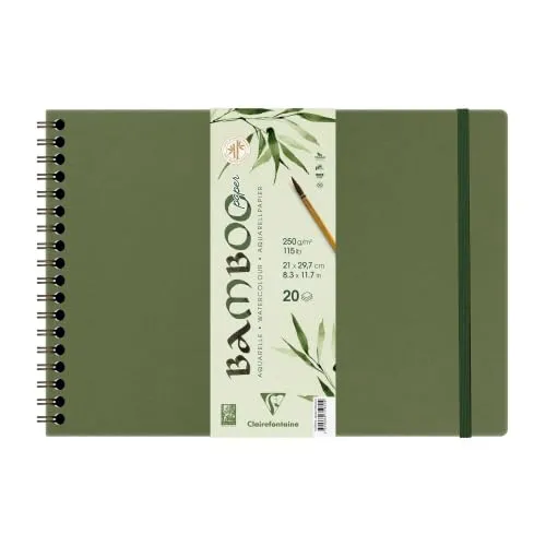 clairefontaine-painton-album-papier-aquarelle-bamboo-250g-a4-lot-2 image 1
