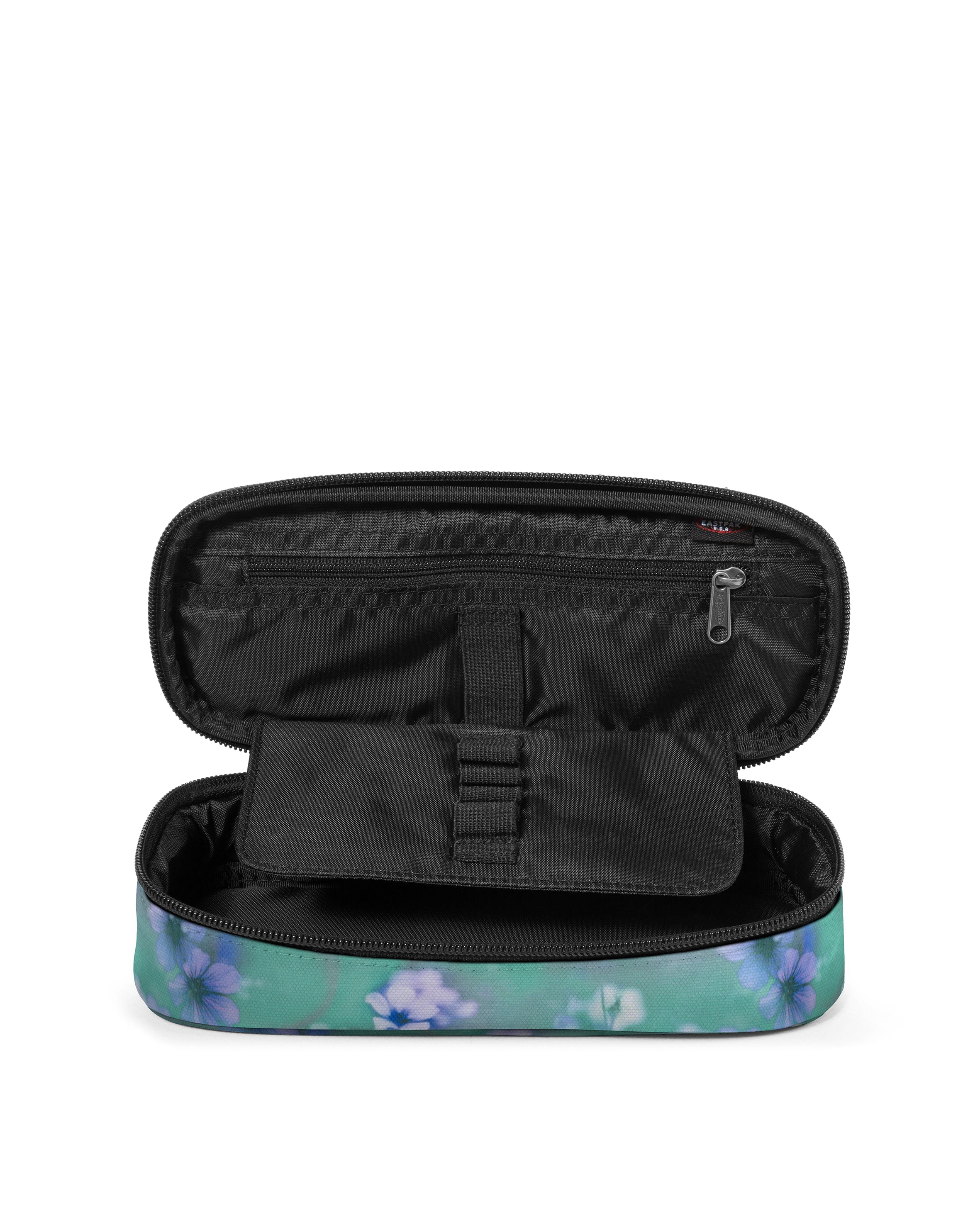 eastpak-oval-single-trousse-flora-fade-aqua-motif image 2