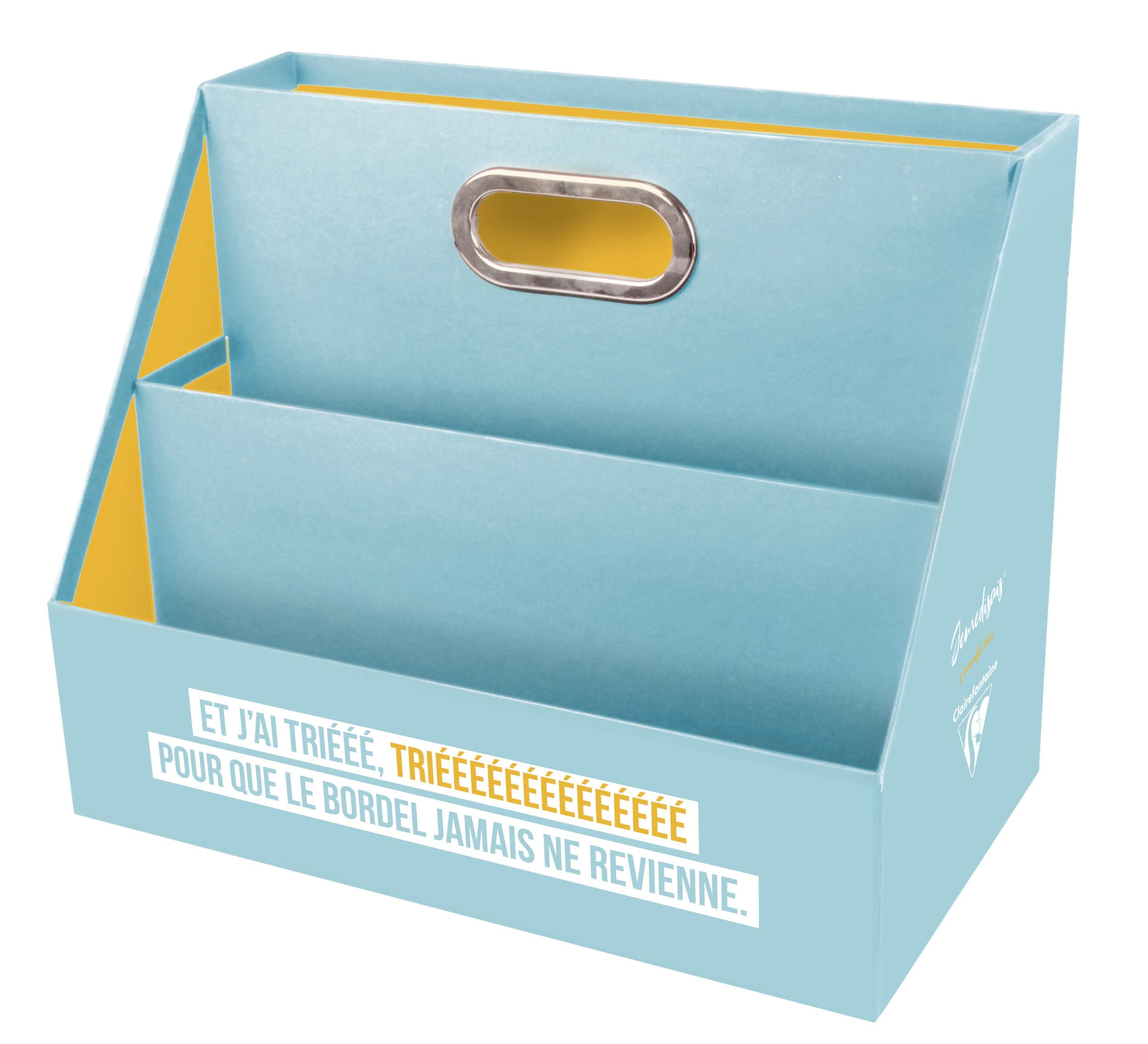 clairefontaine-jemedisais-organisateur-bureau-carton-jemedisais-35-5-cm image 1