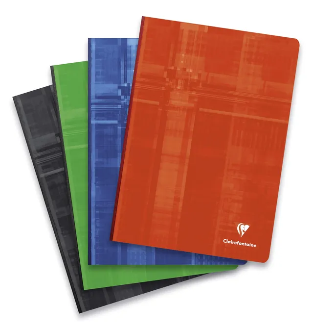 clairefontaine-69141c-cahier-dos-toile-a4-192p-grands-carreaux image 1