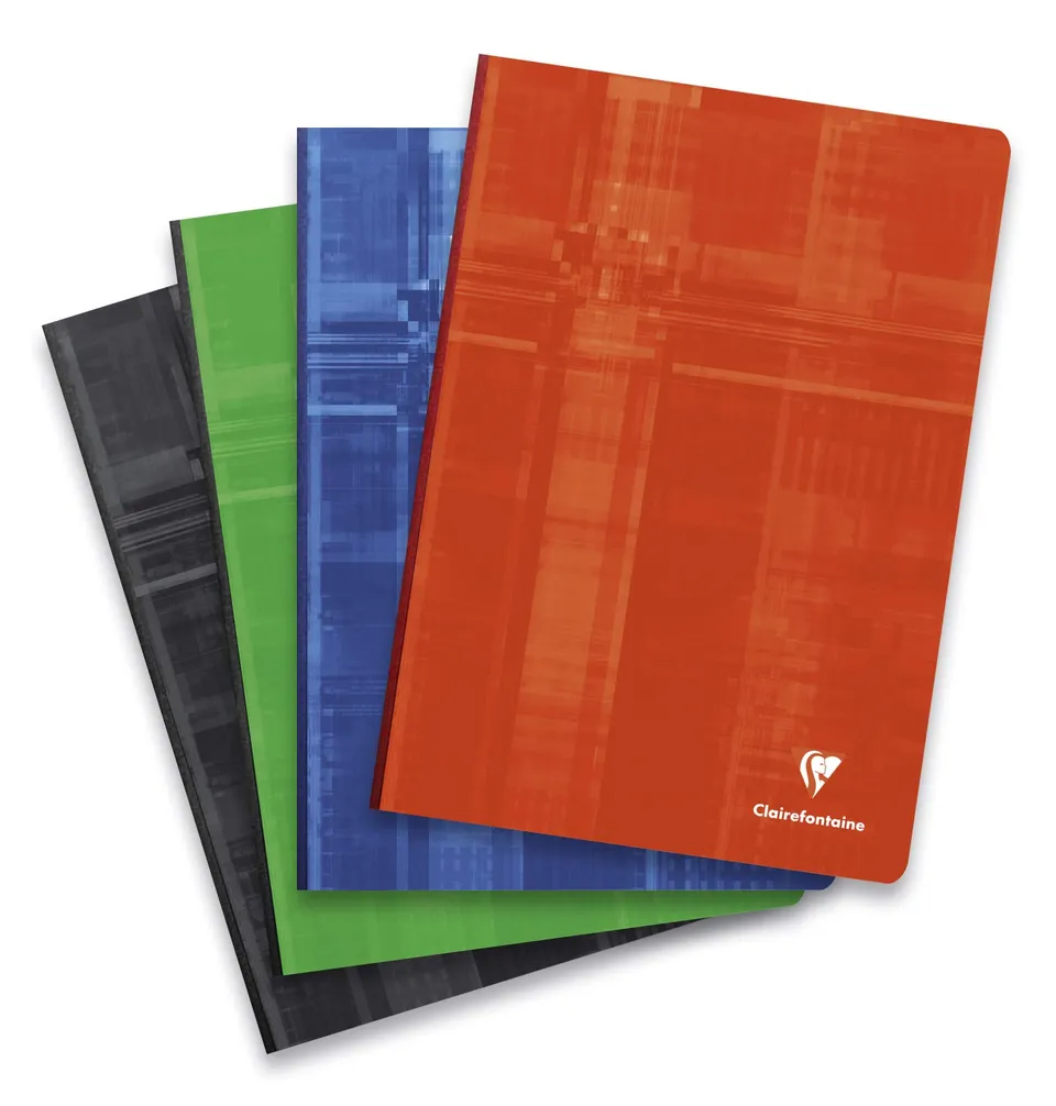 clairefontaine-69141c-cahier-dos-toile-a4-192p-grands-carreaux image 1
