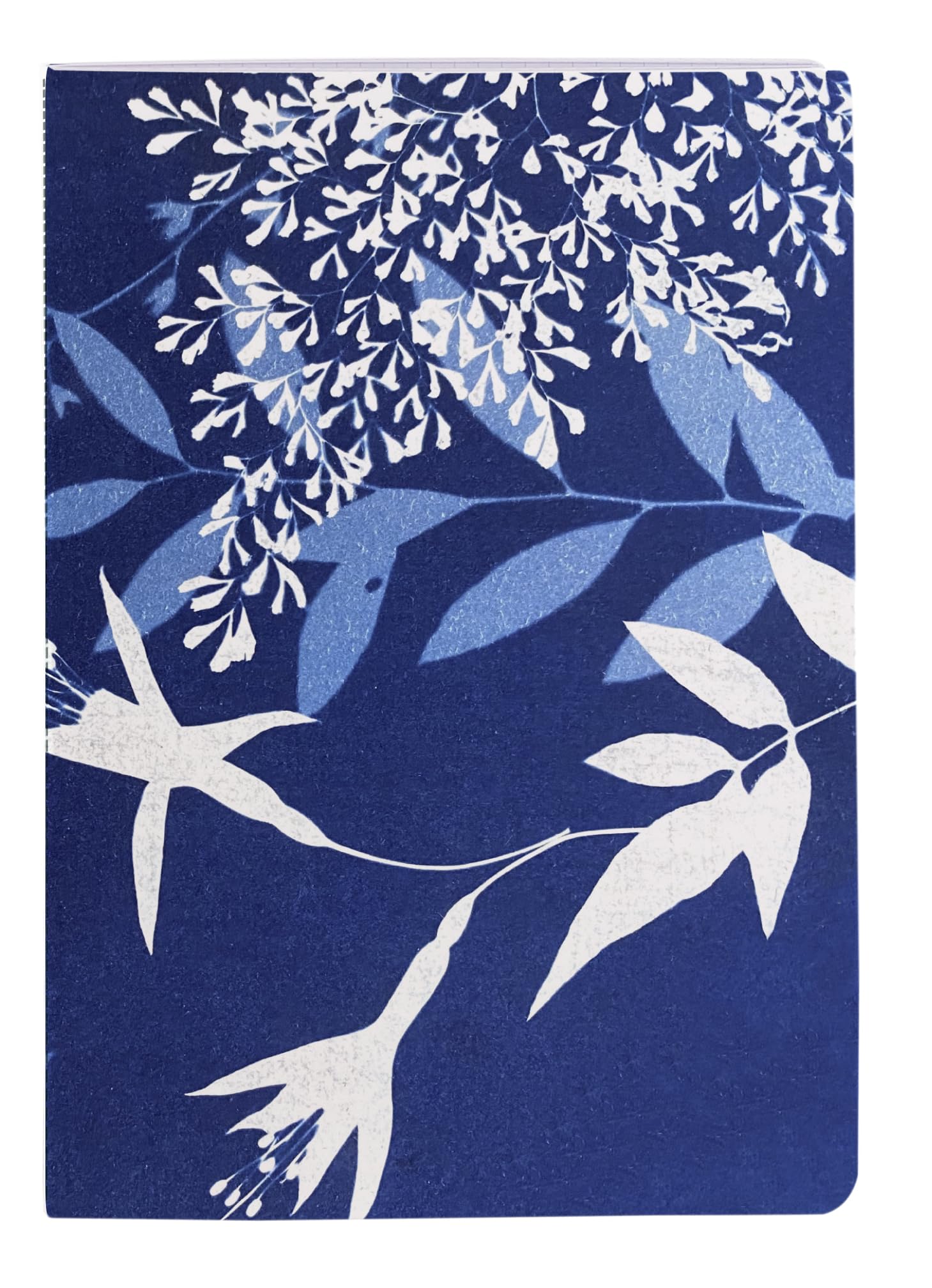 clairefontaine-cyanotype-carnet-cousu-a6-lign-floral-64-pages image 4