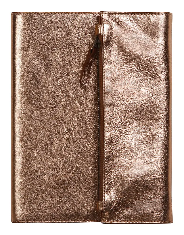 clairefontaine-age-bag-410132c-porte-carnet-cuir-cuivre-a5-lign image 1