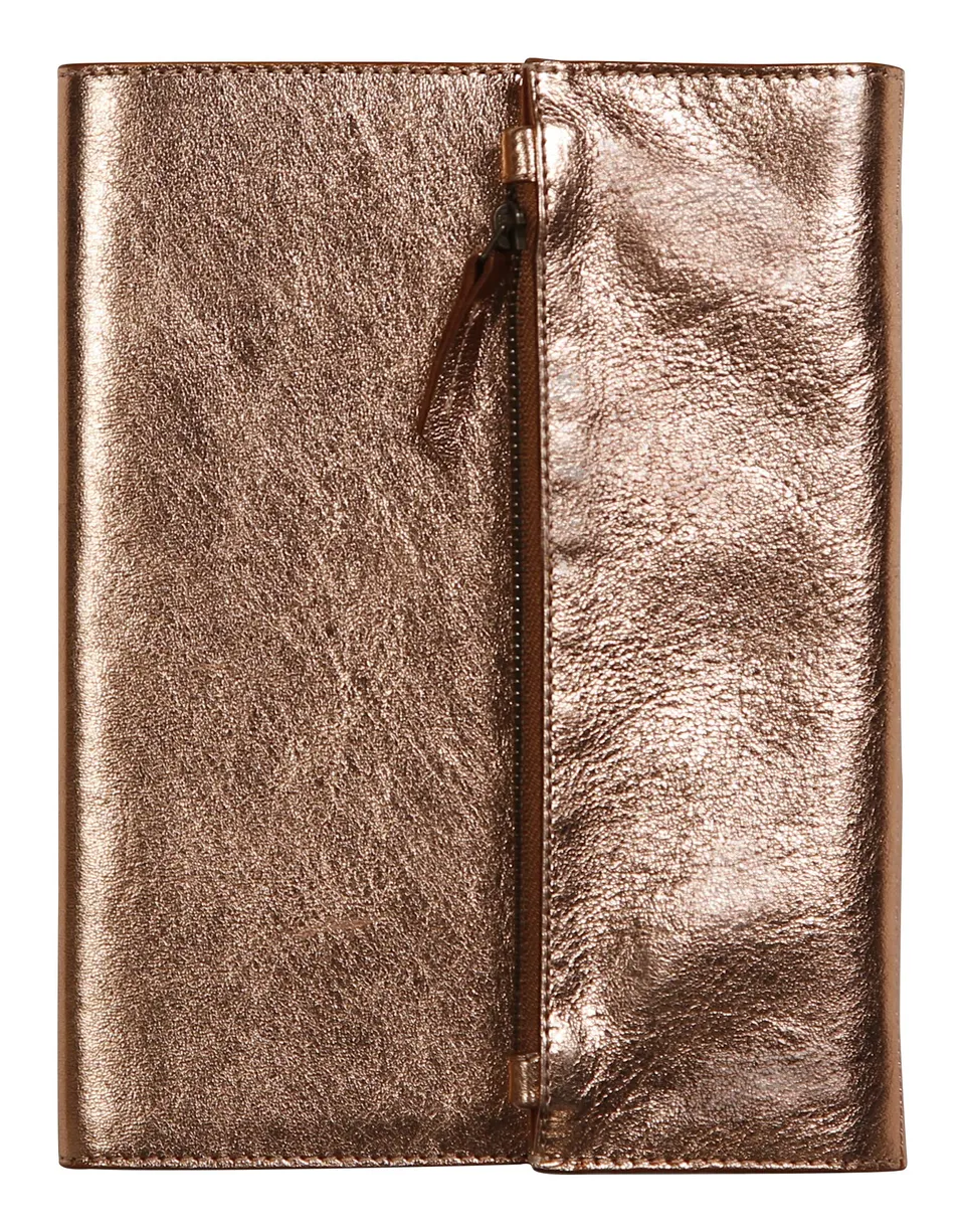 clairefontaine-age-bag-410132c-porte-carnet-cuir-cuivre-a5-lign image 1