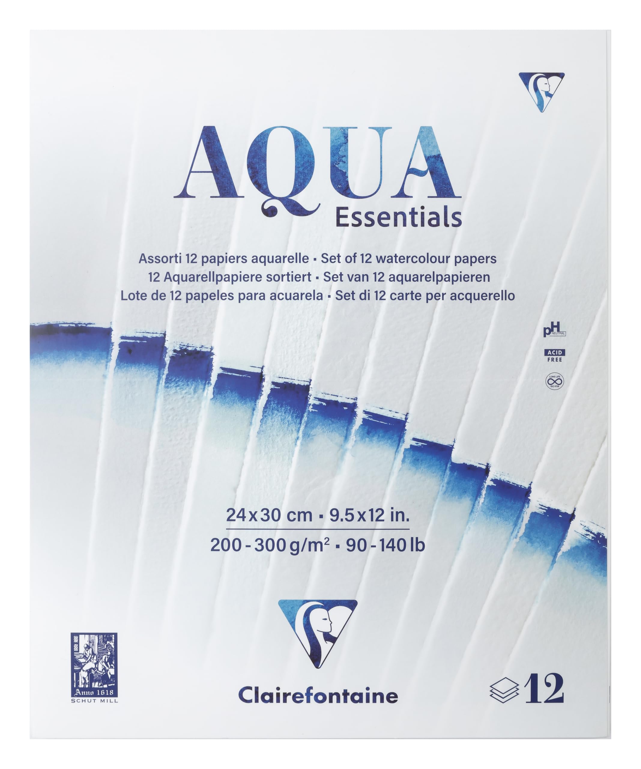 clairefontaine-painton-bloc-aqua-essentials-24x30-cm-12-papiers image 1