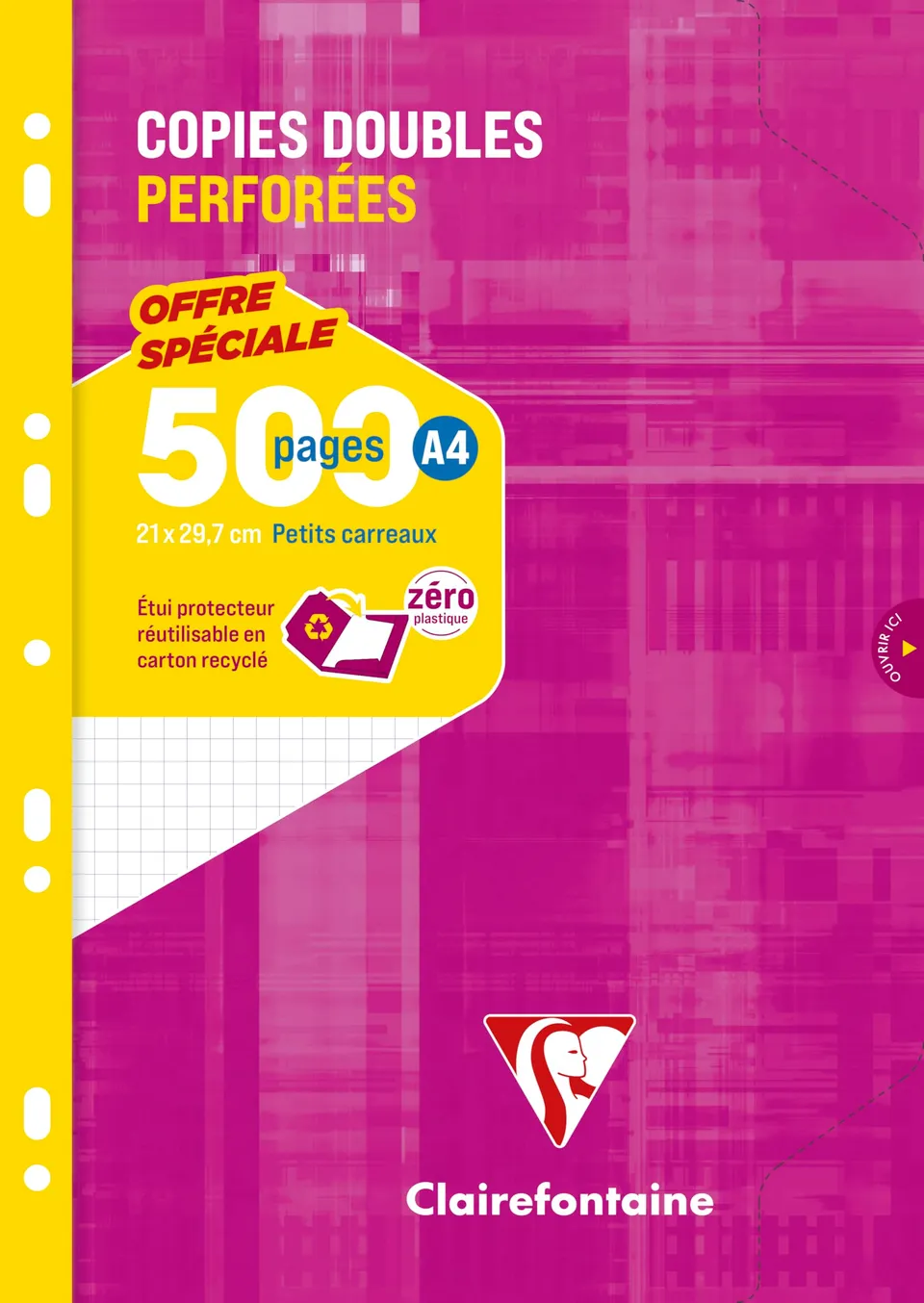 clairefontaine-back-to-basics-14792c-copies-doubles-a4-500-pages image 1