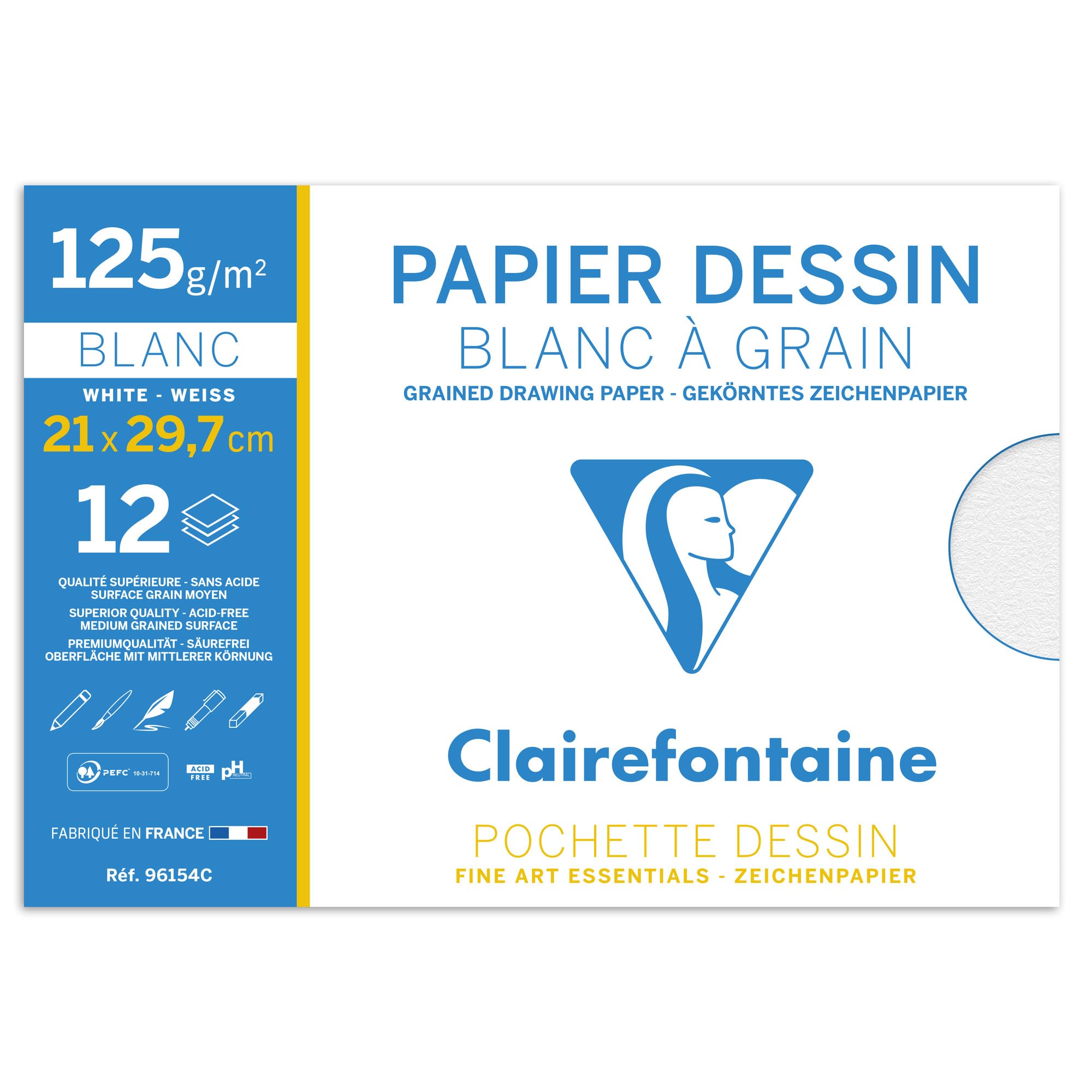 clairefontaine-painton-pochette-dessin-a4-125g-lot-de-2 image 3
