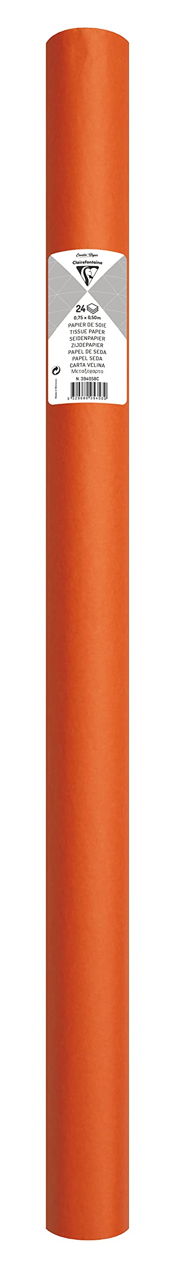 clairefontaine-tulip-394058c-papier-soie-orange-24-feuilles image 2