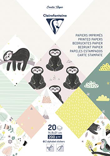 clairefontaine-tulip-95280c-bloc-papier-cartonn-paresseux-a5 image 6