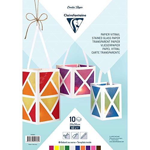 clairefontaine-tulip-papier-vitrail-20x30cm-10-couleurs-40g image 5
