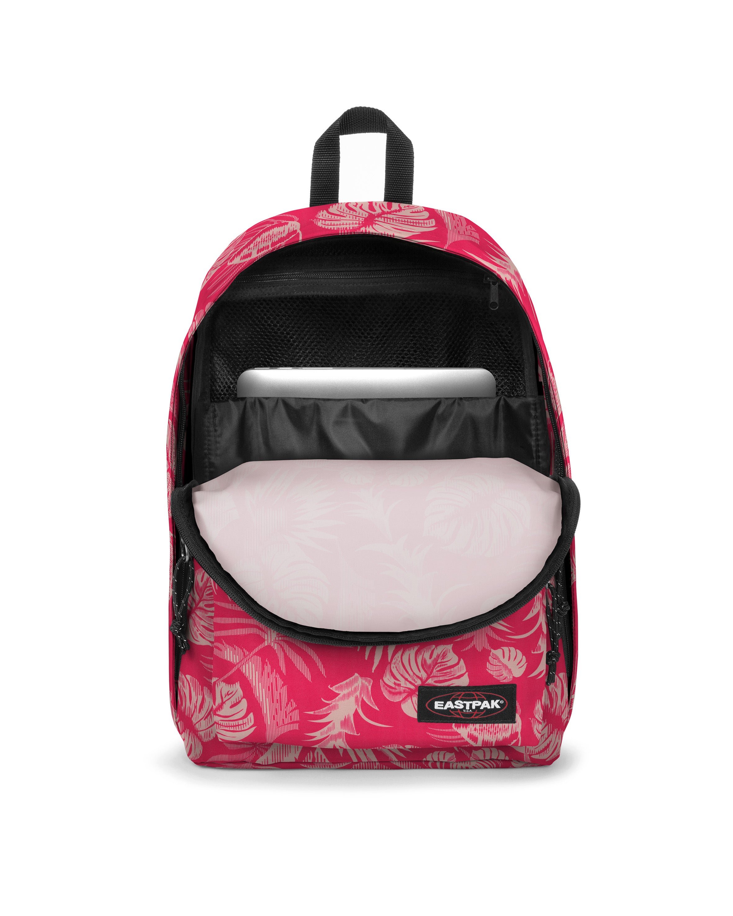 eastpak-out-of-office-sac-dos-pink-beige-motif-14-pouces image 2