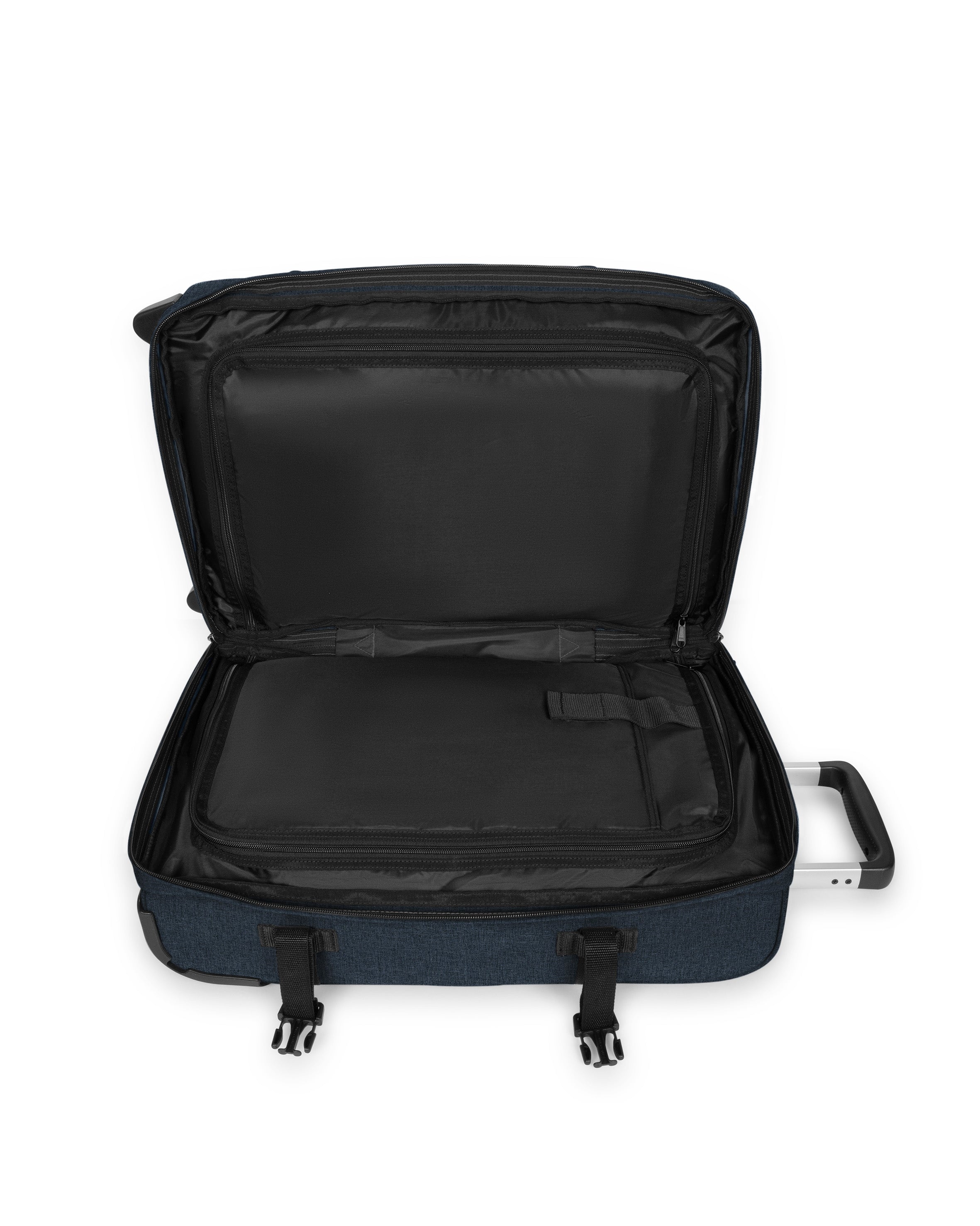 eastpak-transit-r-plus-s-valise-cabine-triple-denim-2-roulettes image 2