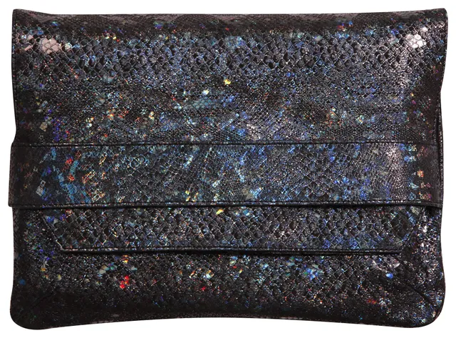 clairefontaine-age-bag-pochette-cuir-agneau-noir-lazer-noir image 1