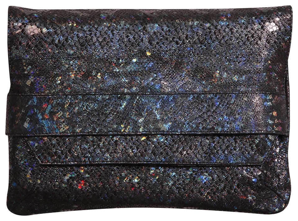 clairefontaine-age-bag-pochette-cuir-agneau-noir-lazer-noir image 1