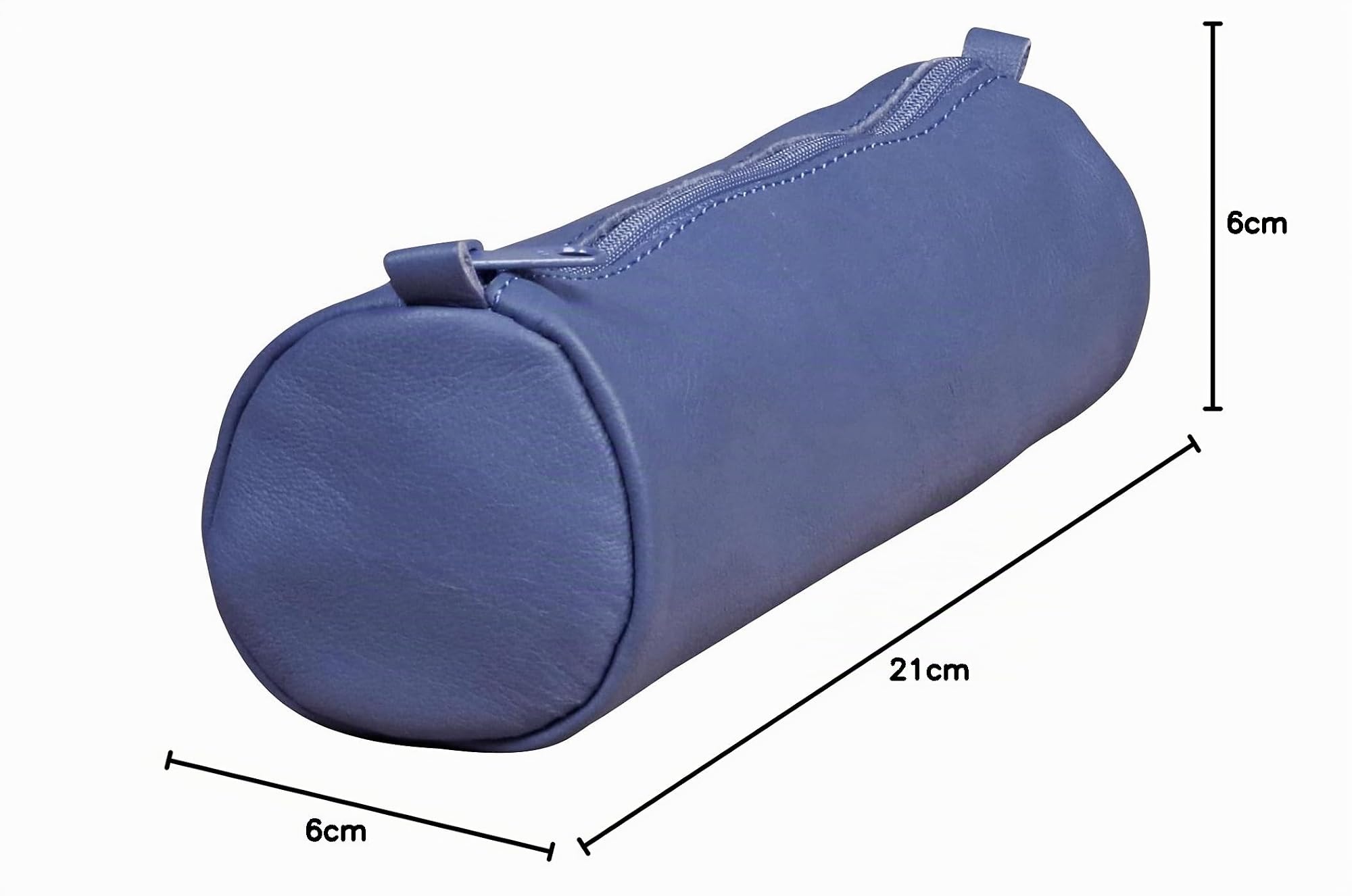 clairefontaine-age-bag-trousse-ronde-cuir-agneau-21x6cm-bleu image 4