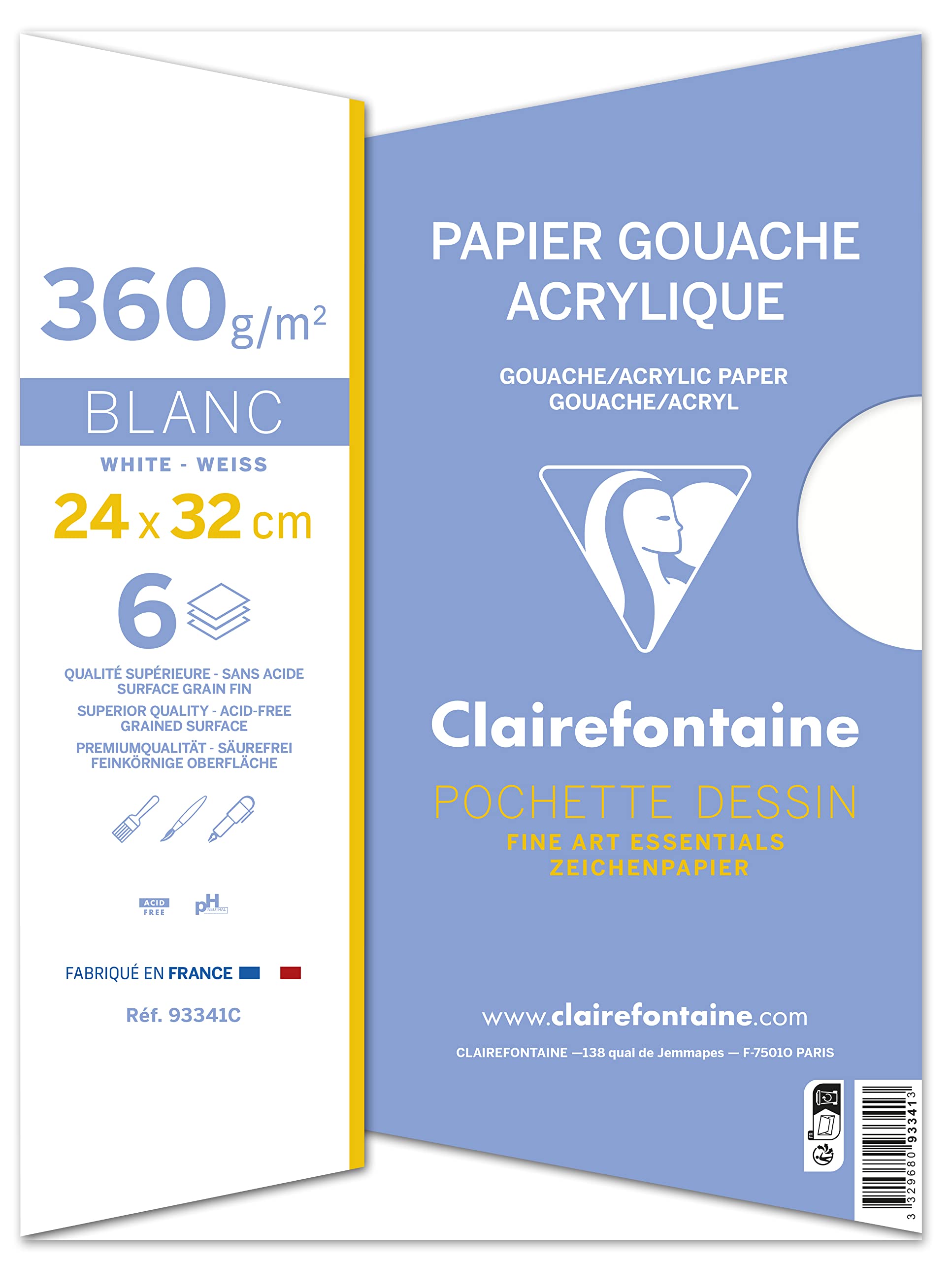 clairefontaine-painton-papier-dessin-gouache-24x32-300g-6-feuilles image 2