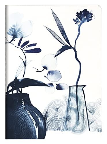 clairefontaine-inkebana-115926c-carnet-cousu-a5-floral-bleu image 8