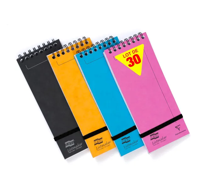 clairefontaine-europa-482-1110z-lot-30-blocs-shopping-lign-s-assortis image 1