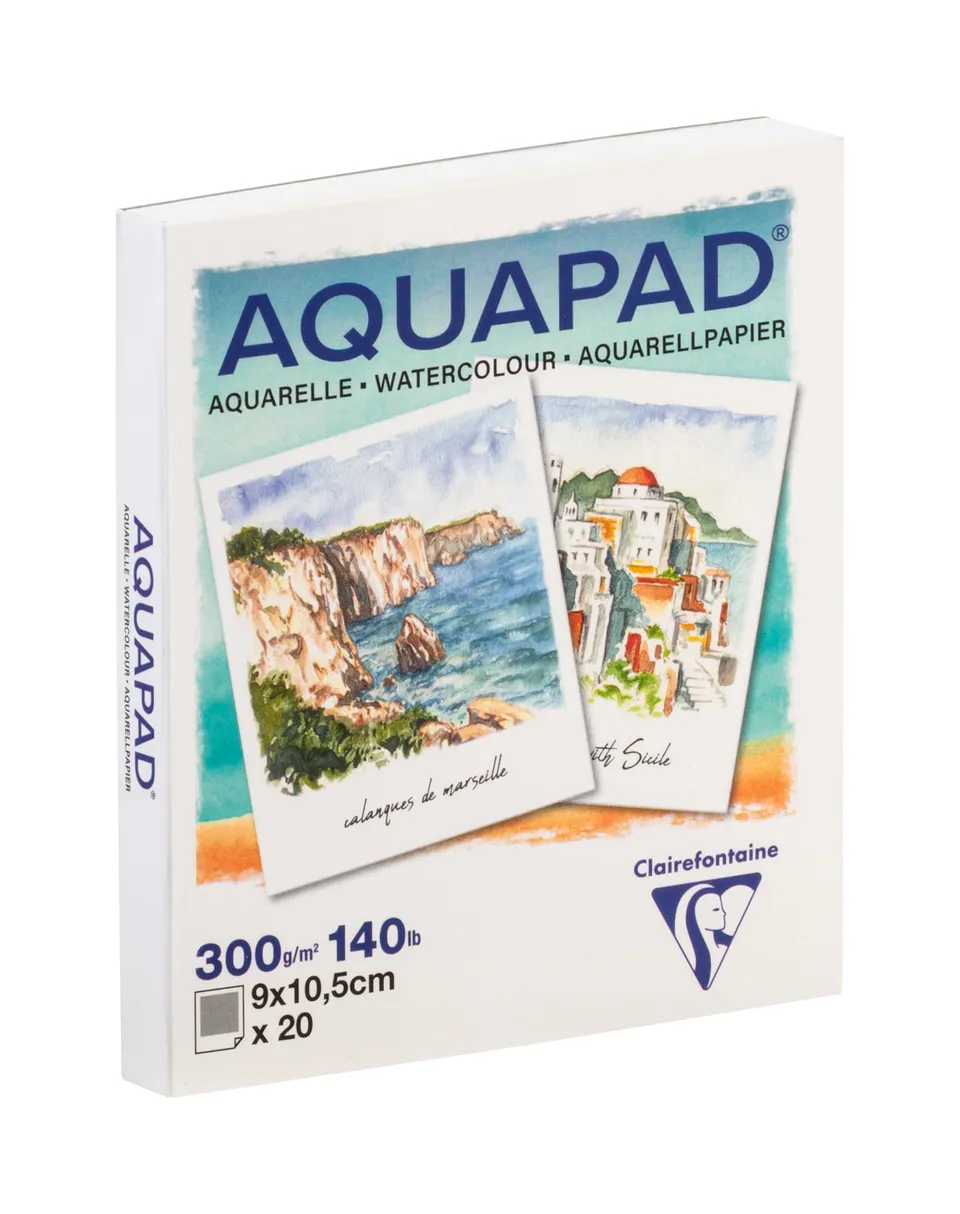 clairefontaine-painton-mini-bloc-aquapad-20-feuilles-9x10-5cm-300g image 1