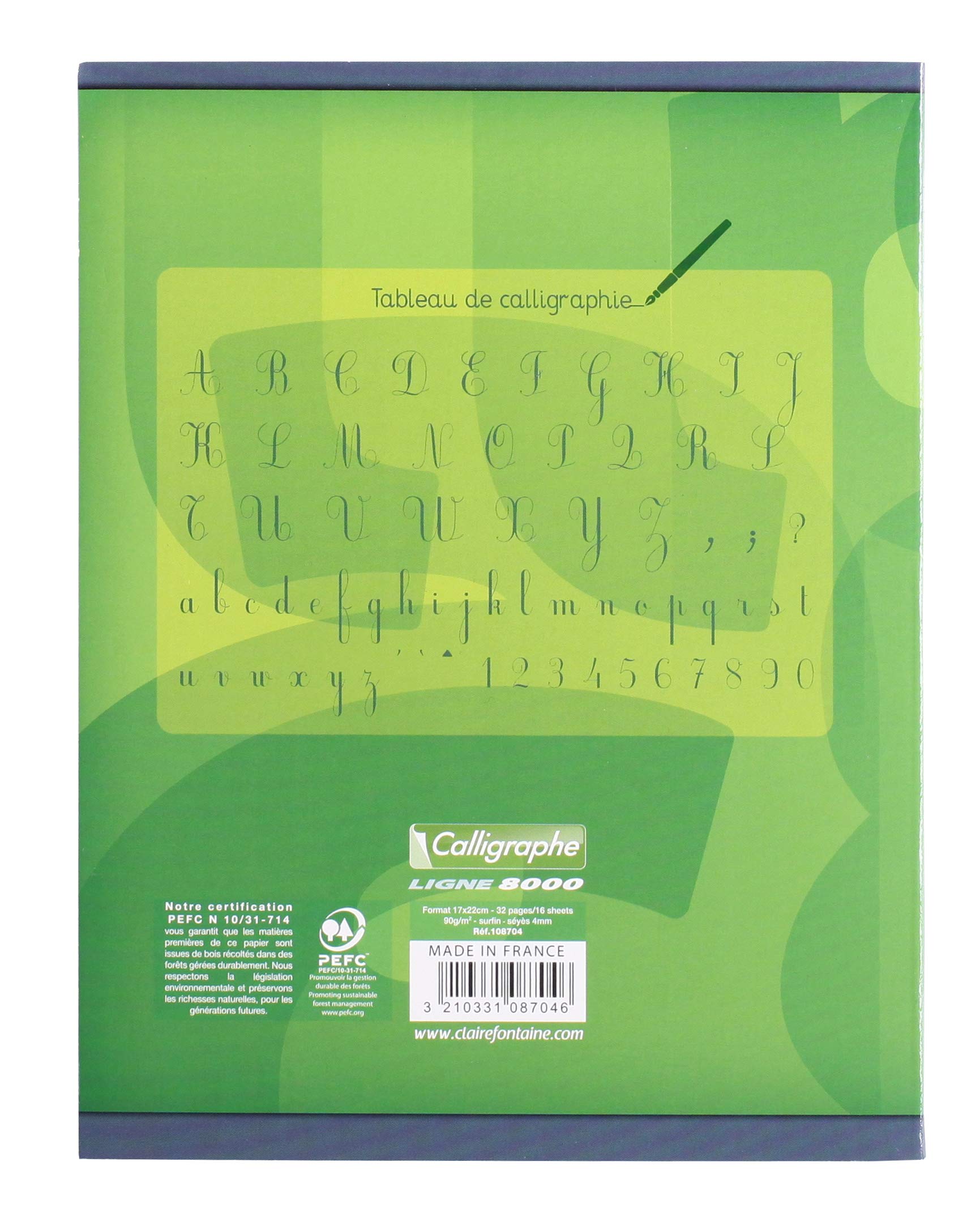 calligraphe-108704c-cahier-criture-17x22-cm-32p-carreaux-4mm image 3