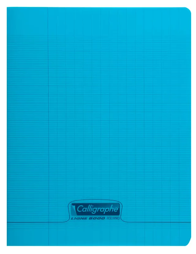 calligraphe-18102c-cahier-agraf-17x22-cm-48p-grands-carreaux-bleu image 1