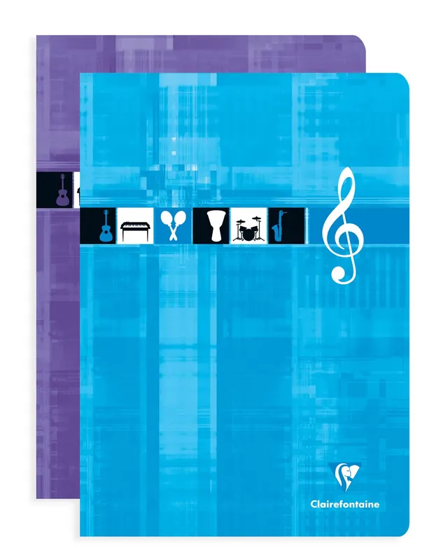 clairefontaine-3114c-cahier-musique-a4-48p-10-port-es-l-unit image 1