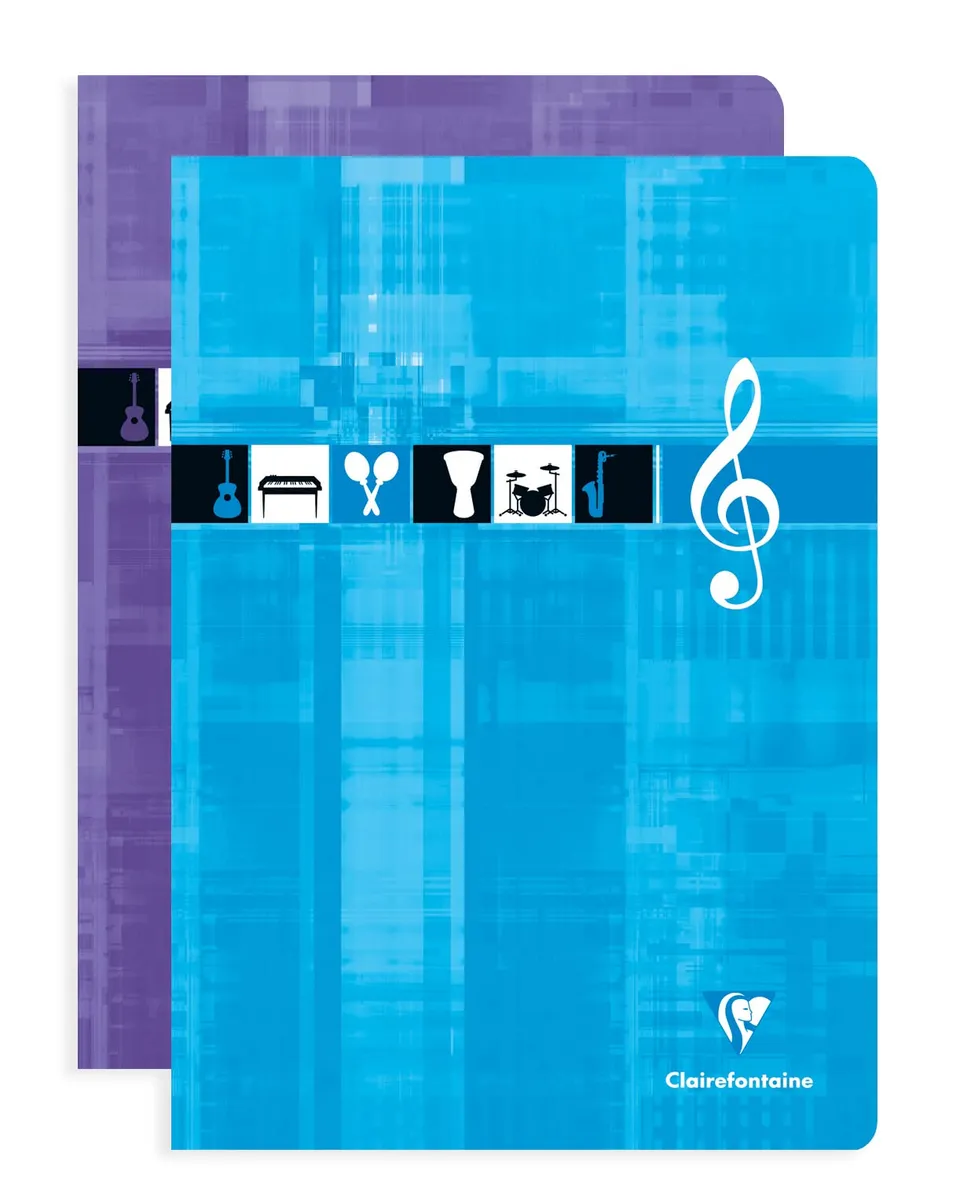 clairefontaine-3114c-cahier-musique-a4-48p-10-port-es-l-unit image 1