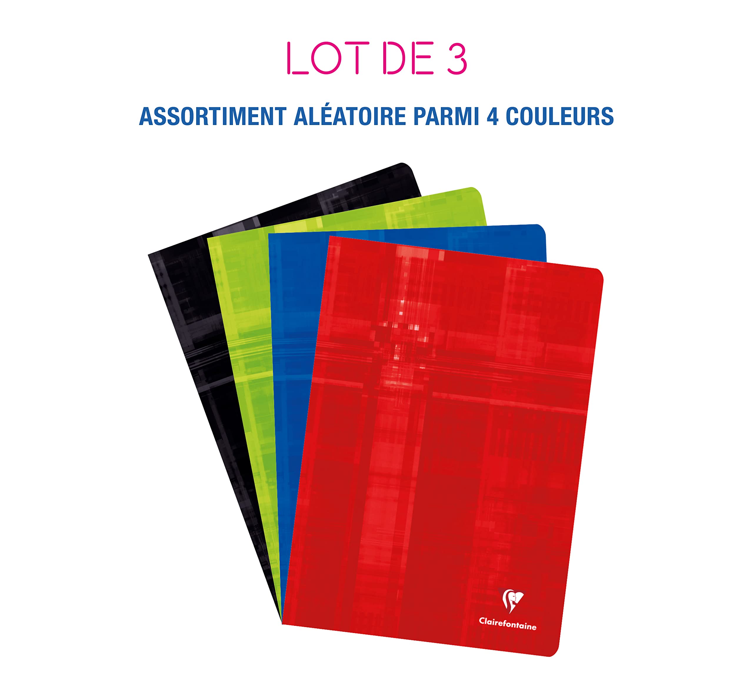 clairefontaine-lot-3-cahiers-a4-petits-carreaux-96-pages-90g image 2