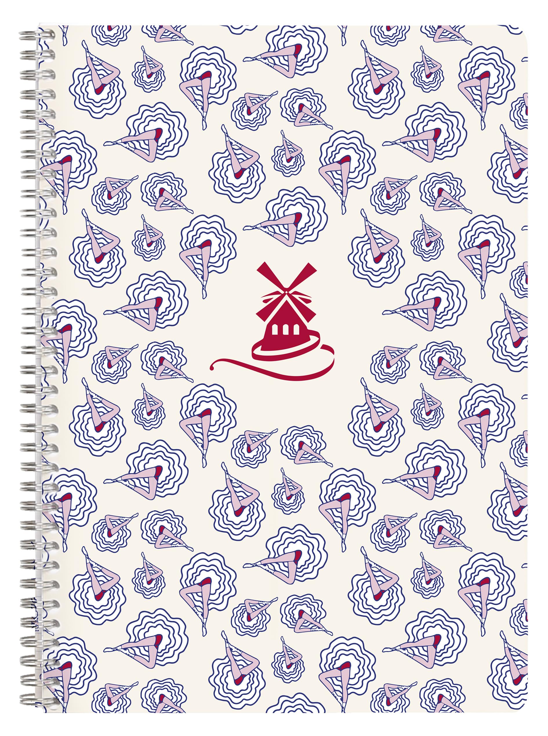 clairefontaine-moulin-rouge-cahier-spirale-a4-148-pages-lign image 2