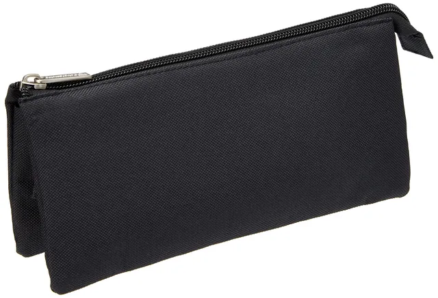 clairefontaine-8344c-trousse-plate-noire-3-compartiments-polyester image 1