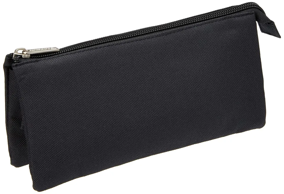 clairefontaine-8344c-trousse-plate-noire-3-compartiments-polyester image 1
