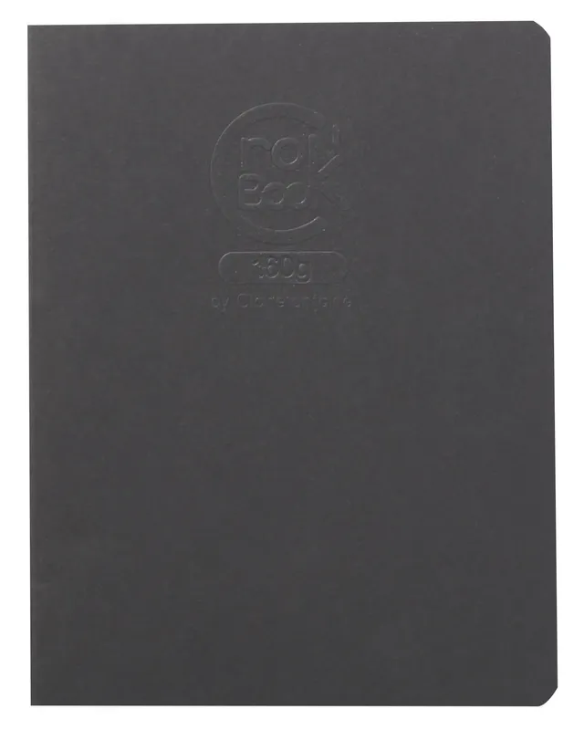 clairefontaine-crok-book-cahier-dessin-17x22cm-noir-160g image 1