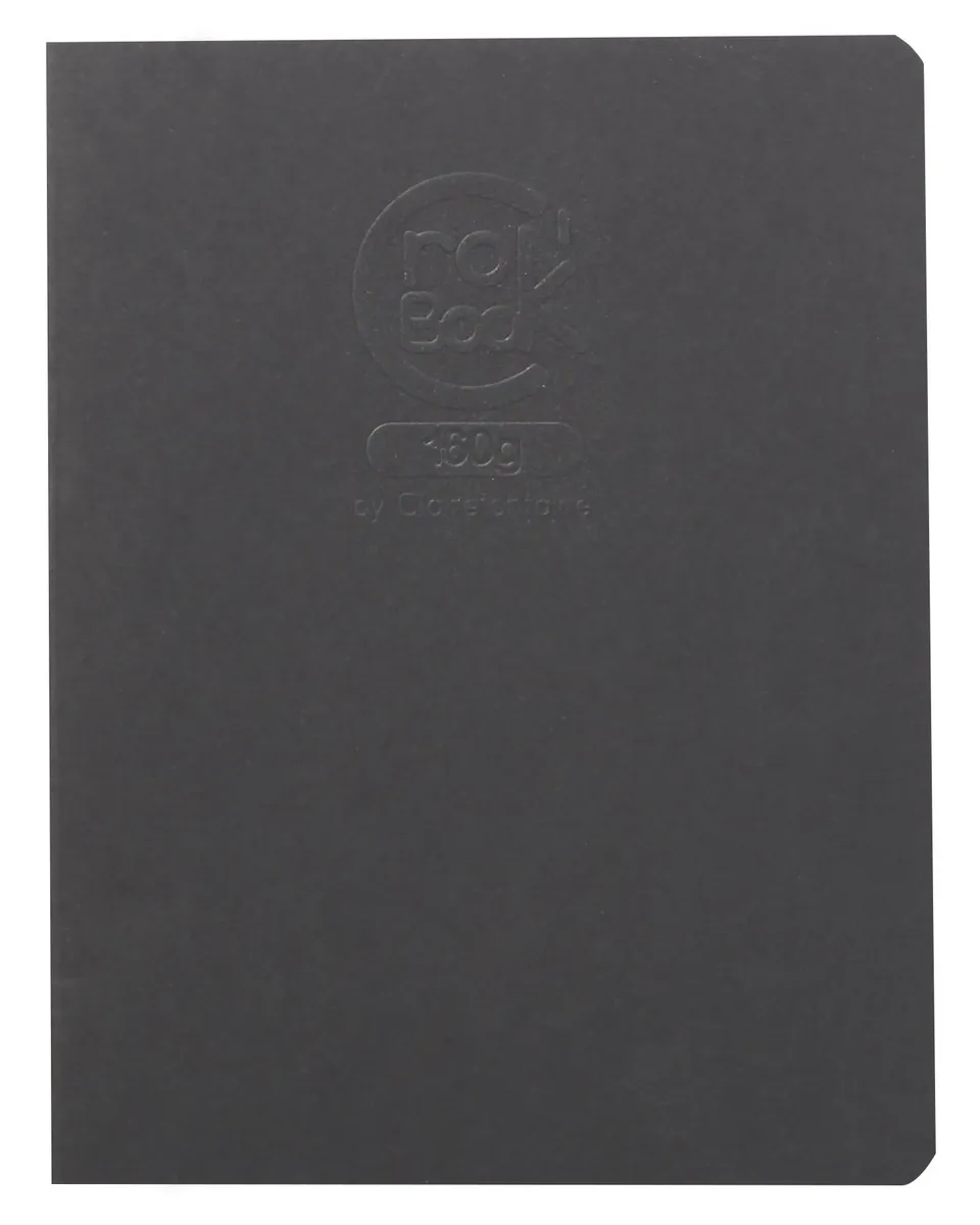 clairefontaine-crok-book-cahier-dessin-17x22cm-noir-160g image 1