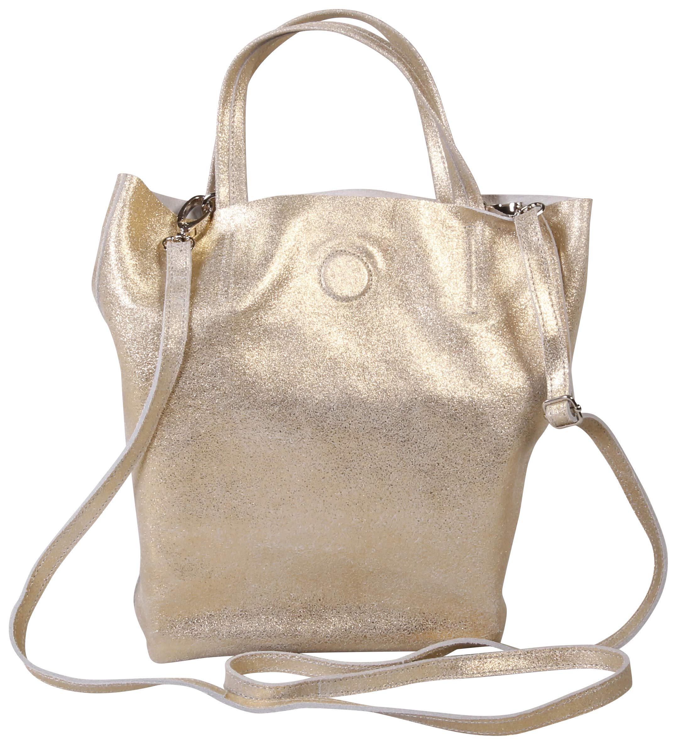 clairefontaine-age-bag-400053c-sac-seau-cuir-agneau-or image 2