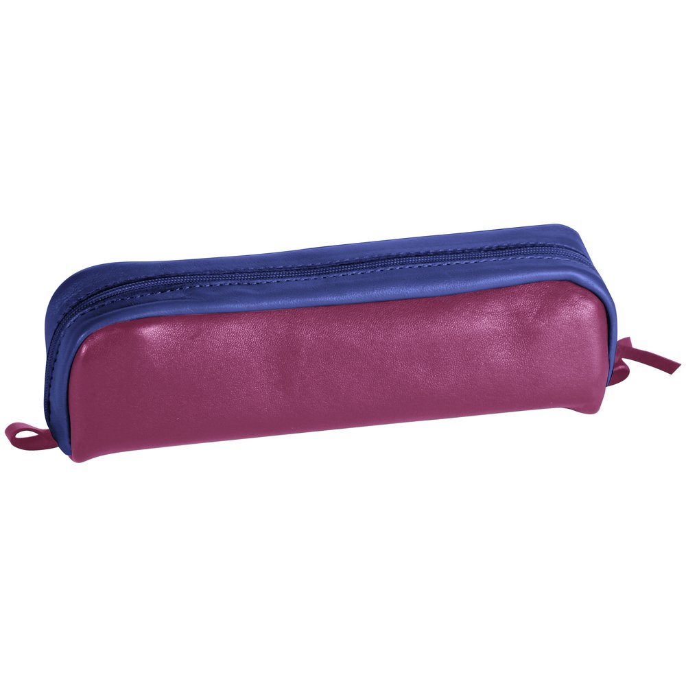 clairefontaine-age-bag-8399c-trousse-cuir-orange-fuchsia image 7