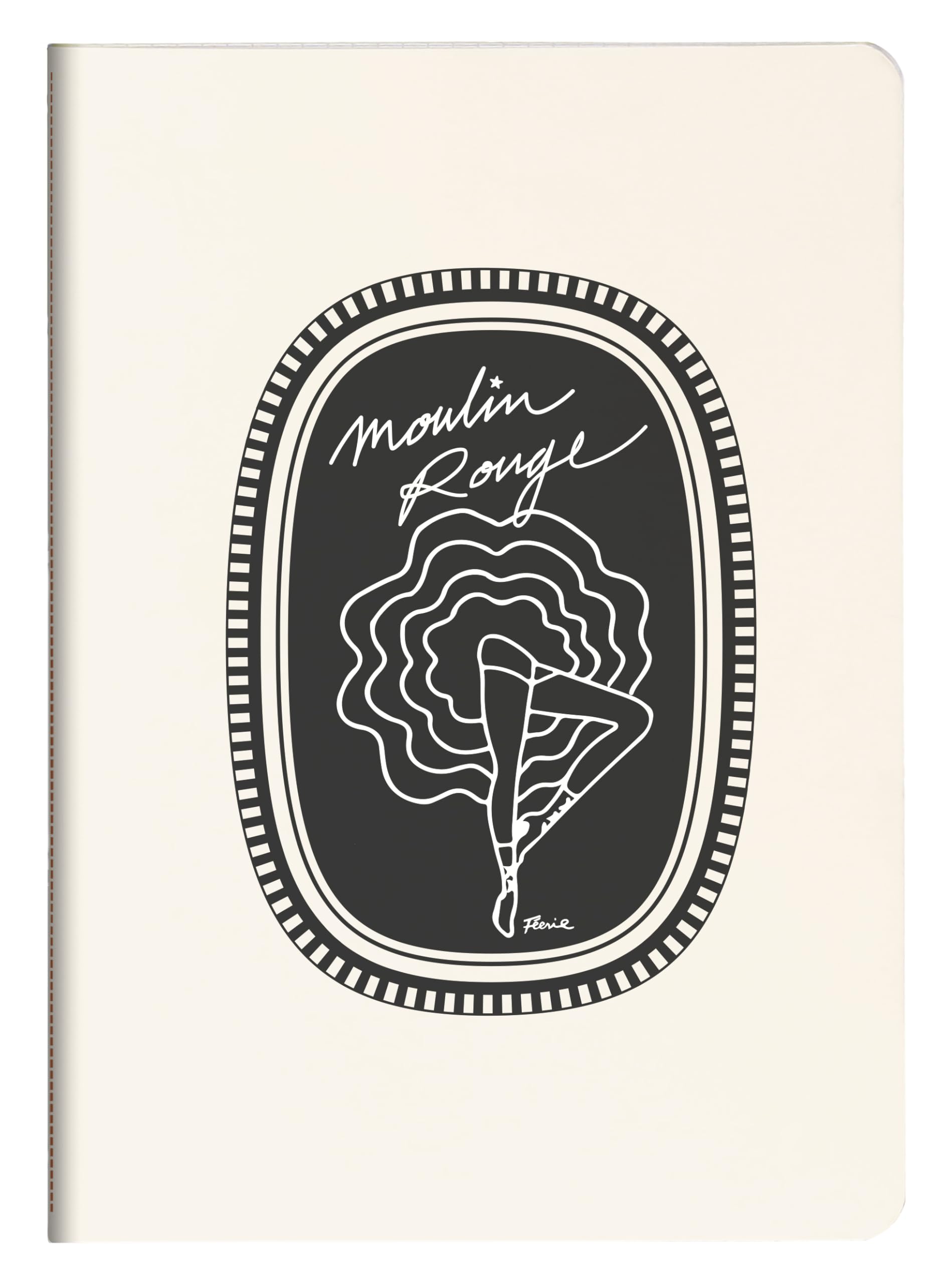 clairefontaine-moulin-rouge-carnet-cousu-a5-64p-lign-90g image 1