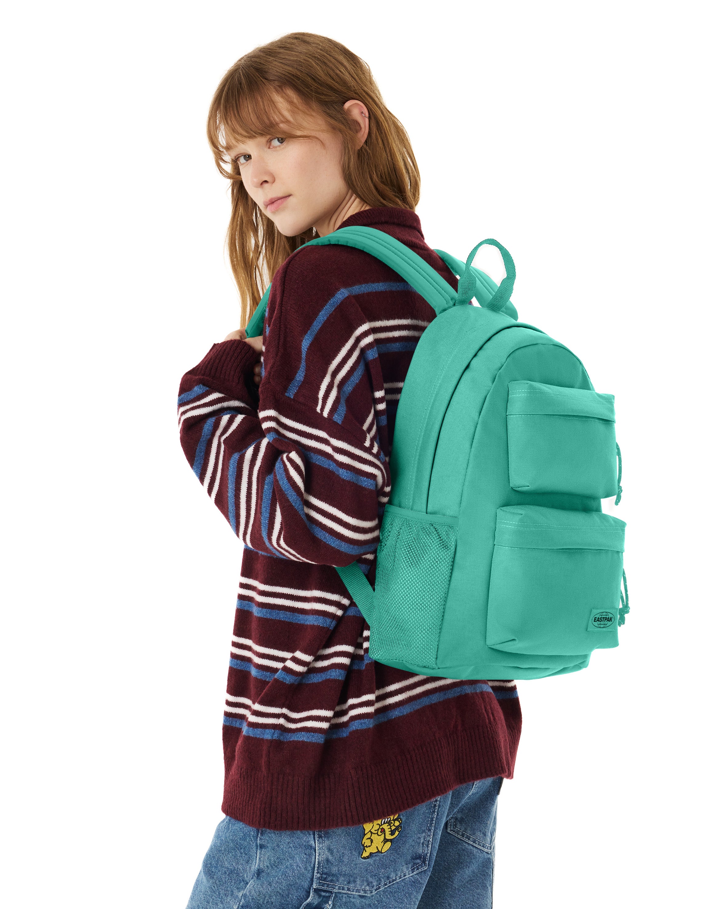 eastpak-padded-dbl-s-sac-dos-aquamarine-blue-petit-d-perlant image 2