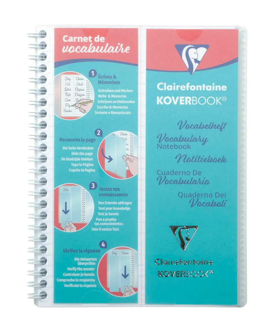 clairefontaine-koverbook-161820c-carnet-vocabulaire-a5-lign image 1