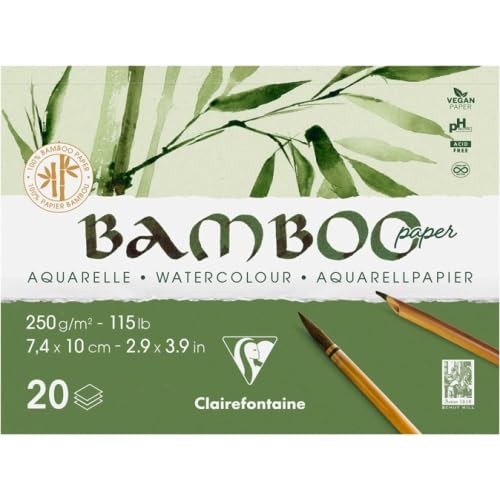 clairefontaine-painton-bloc-aquarelle-bamboo-a7-lot-2 image 1