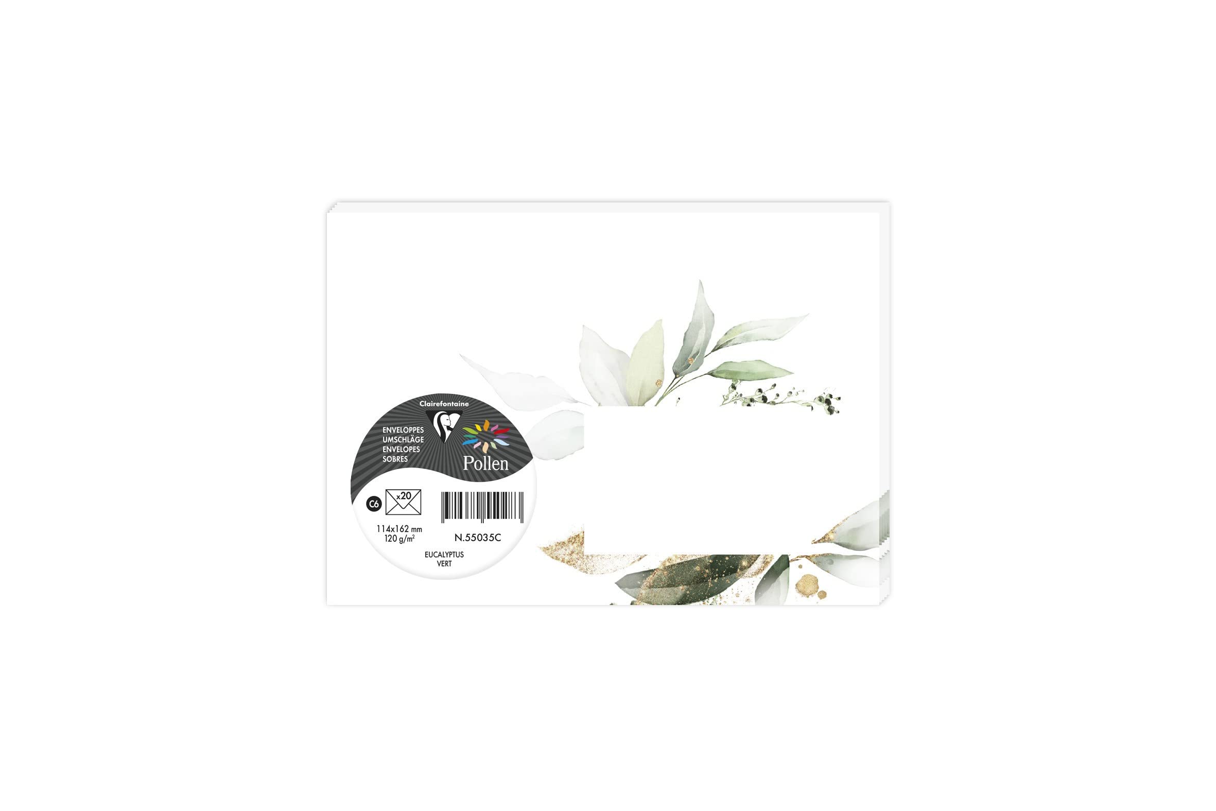 clairefontaine-pollen-55038c-enveloppes-c6-rose-2-lot-de-20 image 6