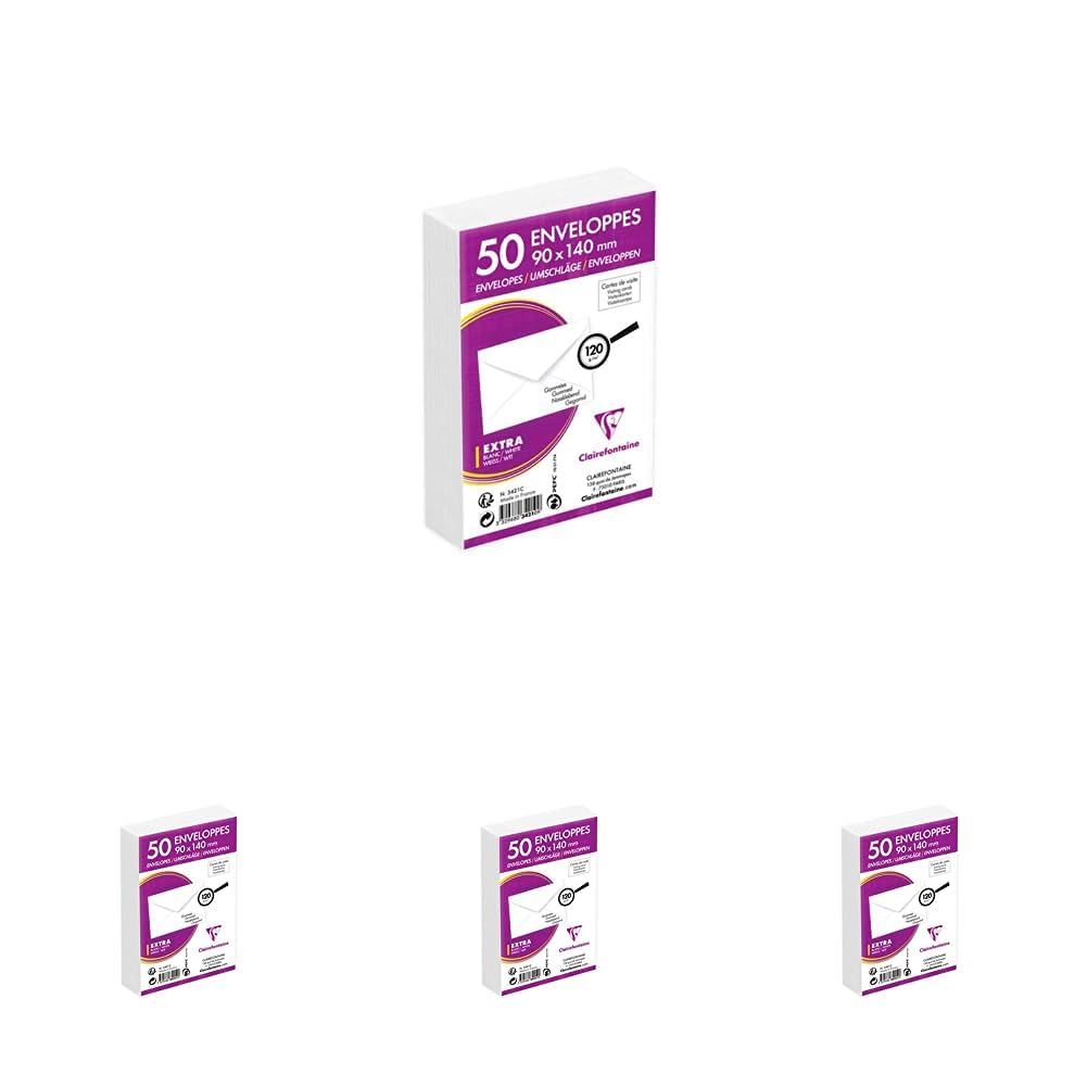 clairefontaine-triomphe-3421c-enveloppes-90x140-blanc-x50 image 6