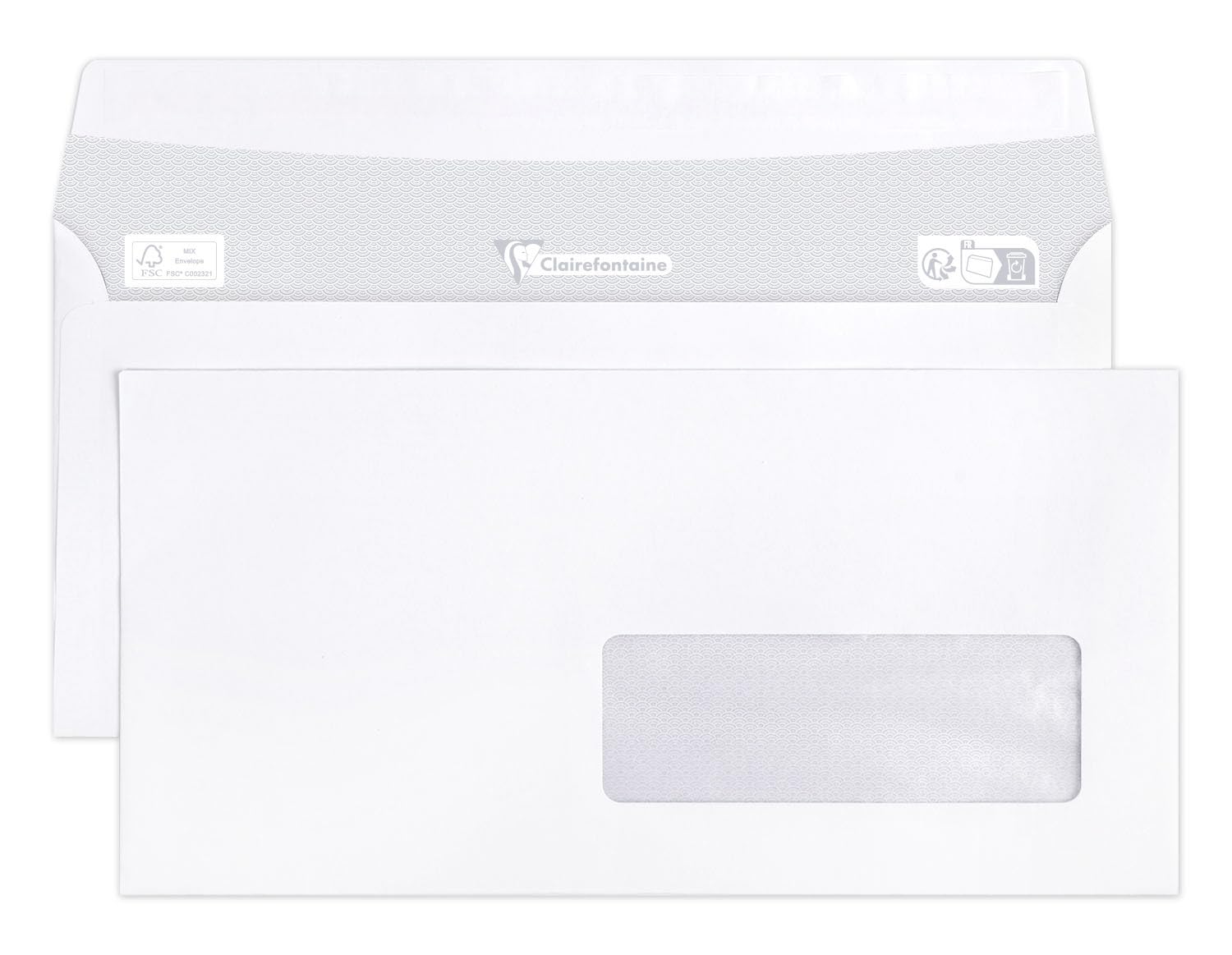 clairefontaine-triomphe-10905c-enveloppes-dl-fen-tre-x500 image 1