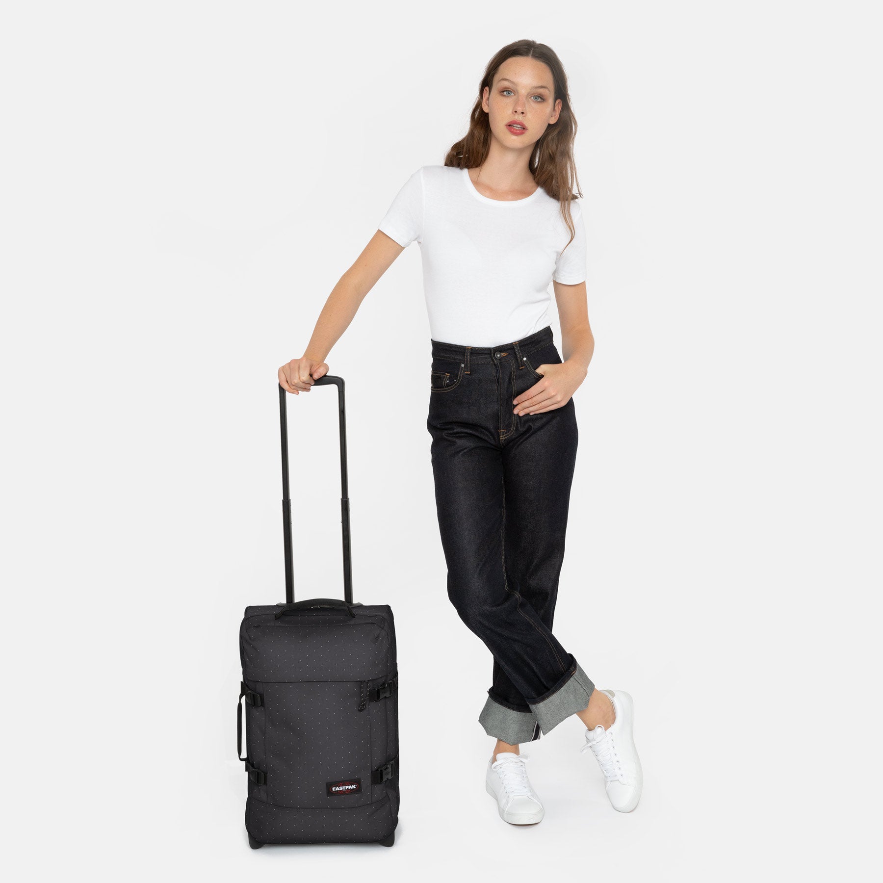 eastpak-tranverz-s-valise-cabine-minidot-polyester-2-roues image 2